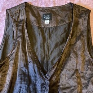 Unique Eileen Fisher Silky Vest